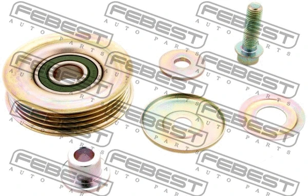 Tensioner Pulley, V-ribbed belt (0387-CRV)