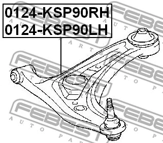 Control/Trailing Arm, wheel suspension