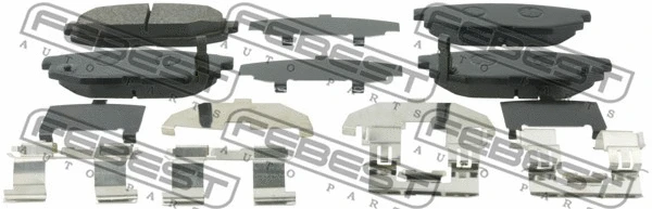 Brake Pad Set, disc brake (0801-G12R)