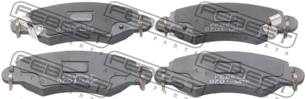 Brake Pad Set, disc brake (0701-WRF)