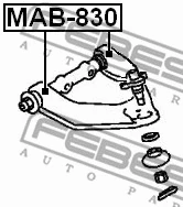 Mounting, control/trailing arm
