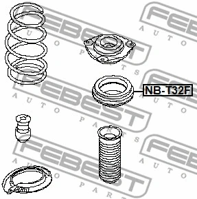 Rolling Bearing, suspension strut support mount (NB-T32F)