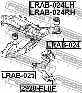 Mounting, control/trailing arm