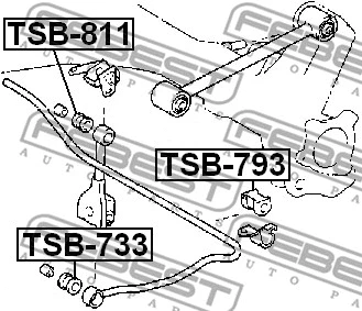 Mounting, axle strut
