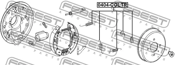 Accessory Kit, parking brake shoes