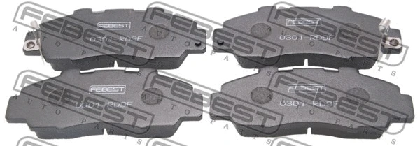 Brake Pad Set, disc brake (0301-RD9F)