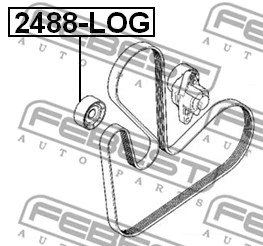 Tensioner Pulley, V-ribbed belt