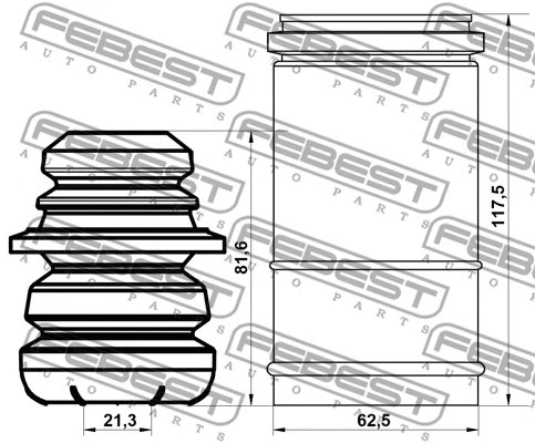 Dust Cover Kit, shock absorber