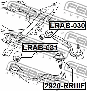 Mounting, control/trailing arm