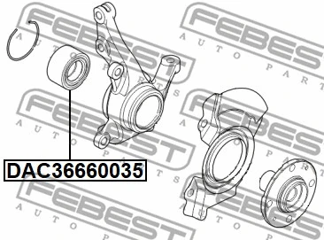 Wheel Bearing (DAC36660035)