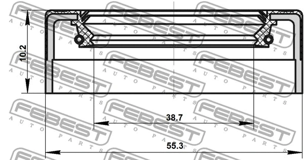 Shaft Seal, drive shaft (95NES-40551010C)