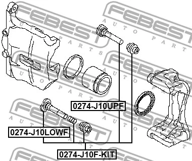 Guide Bolt, brake caliper