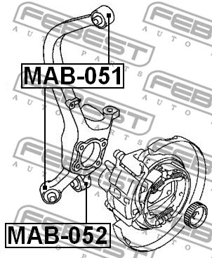 Mounting, control/trailing arm