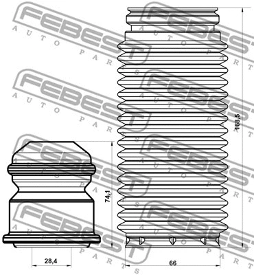 Dust Cover Kit, shock absorber