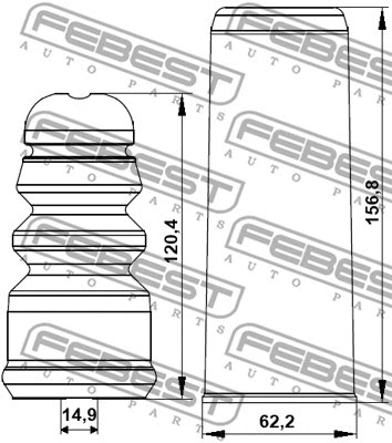Dust Cover Kit, shock absorber