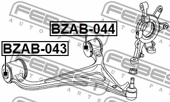 Mounting, control/trailing arm