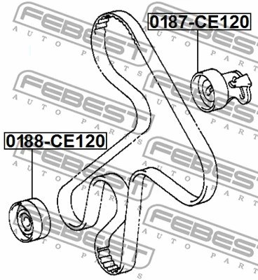 Deflection/Guide Pulley, timing belt