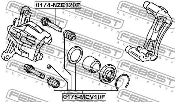 Repair Kit, brake caliper