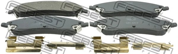 Brake Pad Set, disc brake (3201-SRXF)