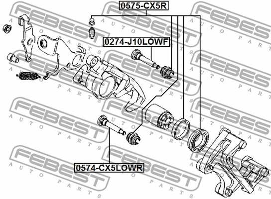 Guide Bolt, brake caliper
