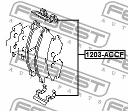 Accessory Kit, disc brake pad (1203-ACCF)