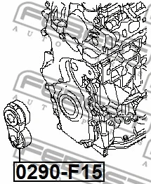 Belt Tensioner, V-ribbed belt