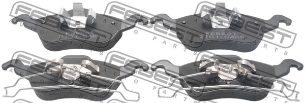 Brake Pad Set, disc brake (2101-CAKF)