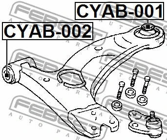 Mounting, control/trailing arm