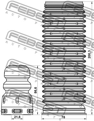 Dust Cover Kit, shock absorber