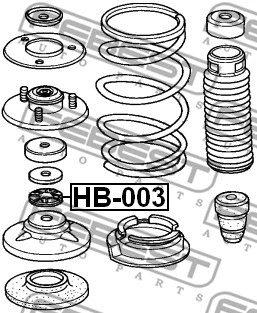 Rolling Bearing, suspension strut support mount