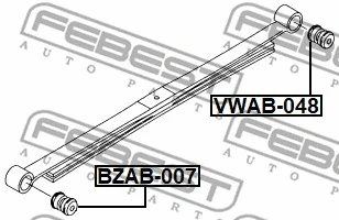 Bushing, leaf spring