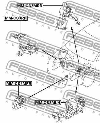 Mounting, engine