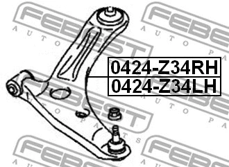 Control/Trailing Arm, wheel suspension
