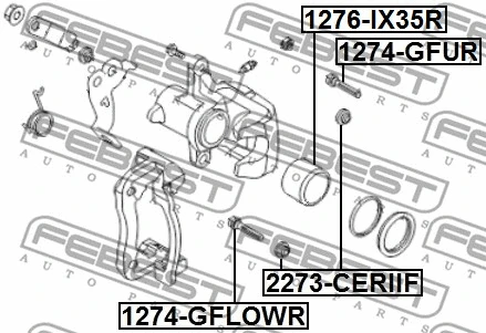Guide Bolt, brake caliper