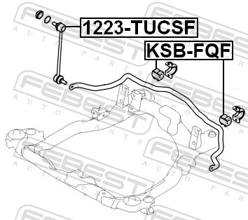 Mounting, stabiliser bar (KSB-FQF)
