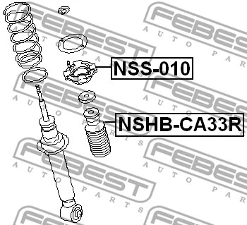 Repair Kit, suspension strut support mount
