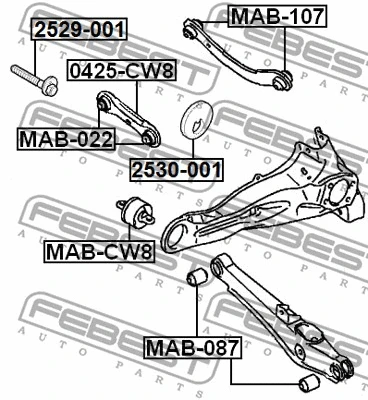 Caster Shim, axle beam