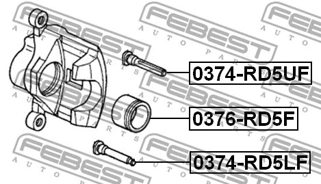 Guide Bolt, brake caliper