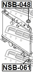 Mounting, radiator