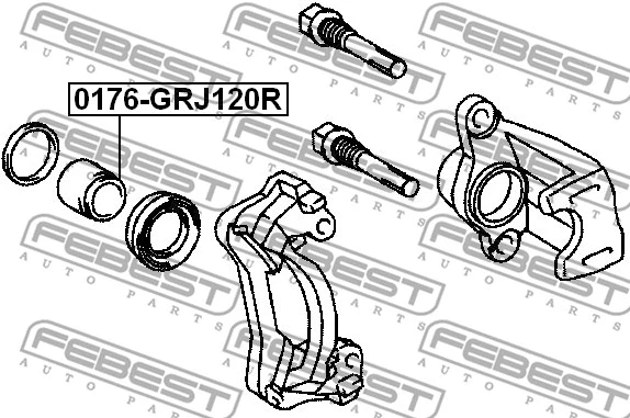 Piston, brake caliper