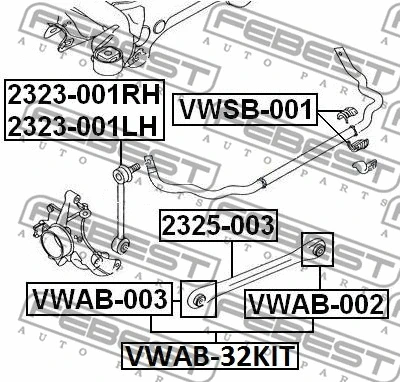 Mounting, control/trailing arm