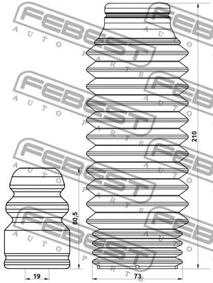 Dust Cover Kit, shock absorber