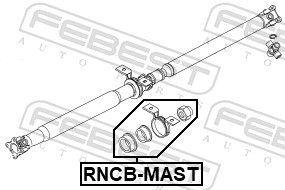 Bearing, propshaft centre bearing
