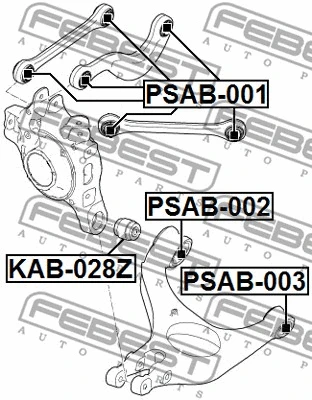 Mounting, control/trailing arm