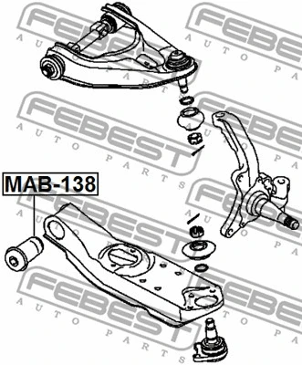 Mounting, control/trailing arm
