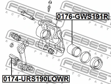 Guide Bolt, brake caliper