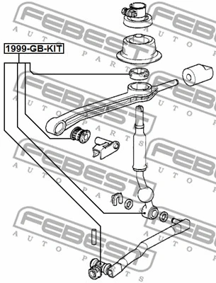 Bearing, selector-/shift rod