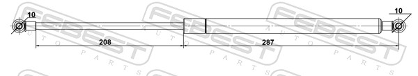 Gas Spring, bonnet