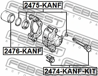 Repair Kit, brake caliper