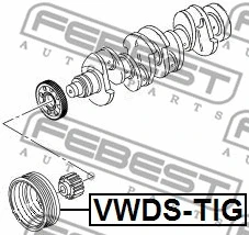 Belt Pulley, crankshaft